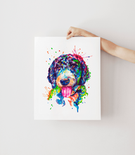 Load image into Gallery viewer, BerneDoodle - Watercolor Print