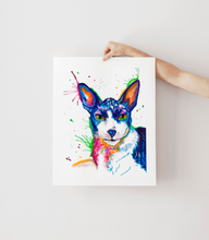 Load image into Gallery viewer, Cornish Rex Cat - Watercolor Print