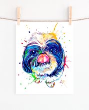 Load image into Gallery viewer, Shih Tzu - Watercolor Print
