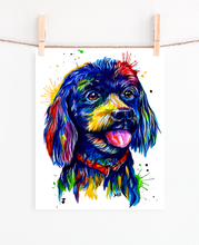 Load image into Gallery viewer, YorkiPoo - Watercolor Print
